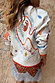 Cream Cheryl Cardigan in Tigress Print