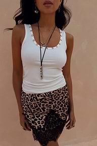 Leopard Lace Mini Maeva Skirt Never Fully Dressed Leopard Lace Mini Maeva Skirt Never Fully Dressed