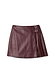 Thumbnail for Burgundy Mini Kilt Skirt