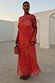 Coral Fawn Poppy Aria Dress