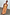 Thumbnail for Model wearing the yellow, pink and orange Check Lola Mid-axi Dress with a ruched bodice.
