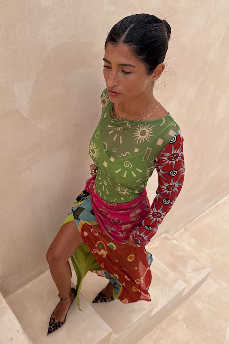 dahlia mesh dress Never Fully Dressed DAHLIA DRESS - Maxi dress - multicolored/multi-coloured