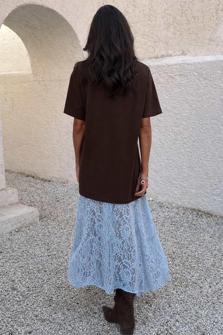 Chocolate Cara T Shirt Dress  Never Fully Dressed