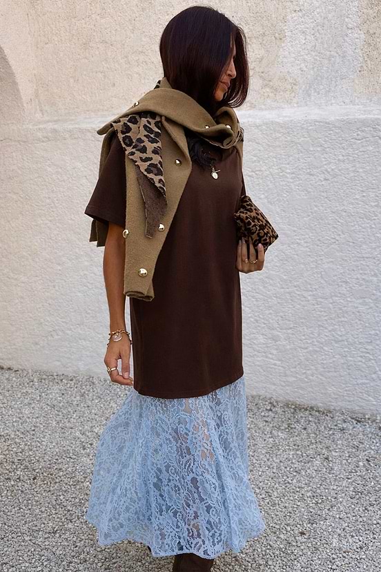 Chocolate Cara T Shirt Dress Never Fully Dressed Chocolate Cara T Shirt Dress Never Fully Dressed