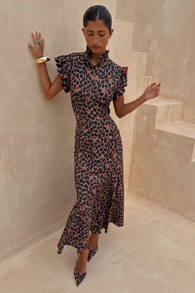 Cherry Leopard Remi Dress Never Fully Dressed Cherry Leopard Remi Dress Never Fully Dressed
