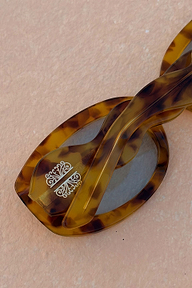 Yellow Tort Wiggle Arm Sunglasses