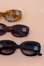 Black Studded Acetate Sunglasses