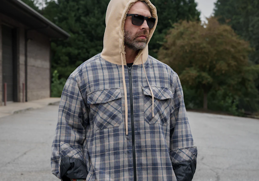 Frontier Zip Plush Lined Flannel.
