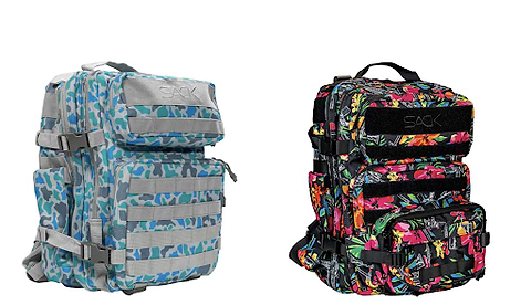 Custom branded SACK® bags.