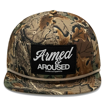 Armed & Aroused Patch Flatbill Snapback Hat