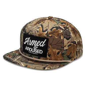 Armed & Aroused Patch Flatbill Snapback Hat