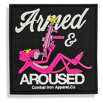 Armed & Aroused PVC Patch