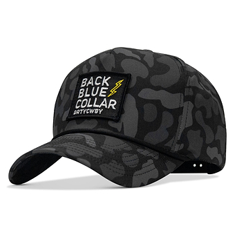 Back Blue Collar Patch 5 Pannel Snapback