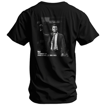 God, Family, Country - Honoring Charlie Kirk Men's T-Shirt (+PROFITS DONATED)