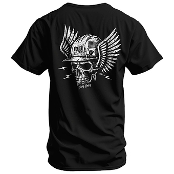 Blue Collar Skull Men's T-Shirt
