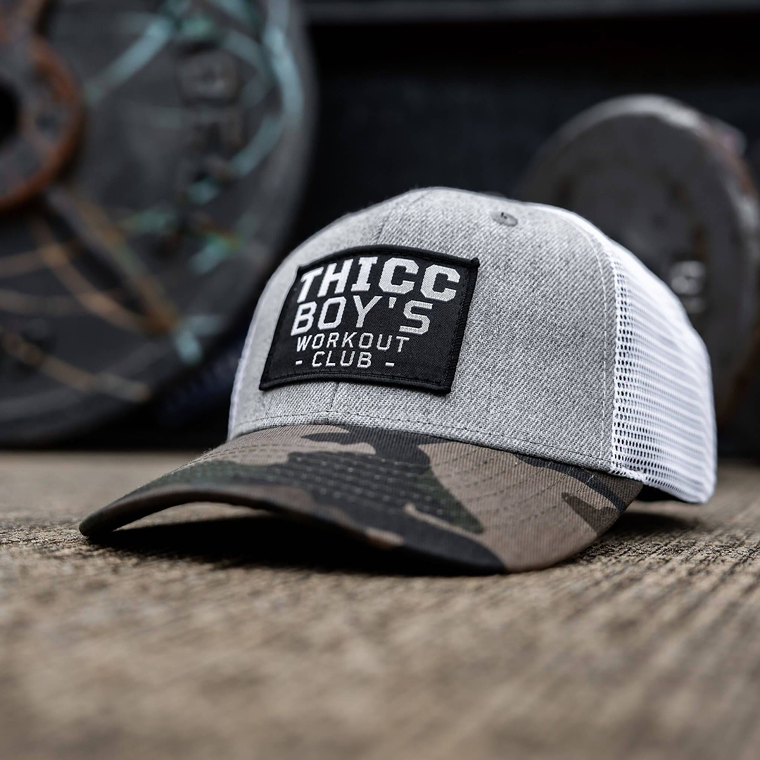 Thicc Boys Workout Patch Snapback Hat - Combat Iron Apparel Co.