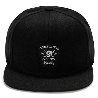 Comfort Is A Slow Death Patch Flatbill Snapback Hat