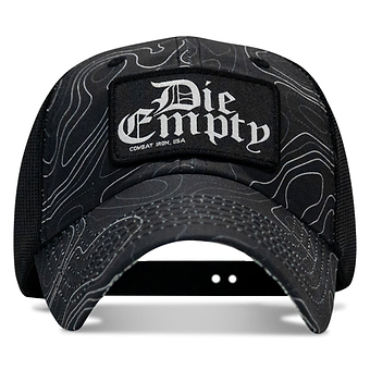 Die Empty Black Patch. Tactical Ripstop Mesh Snapback Hat