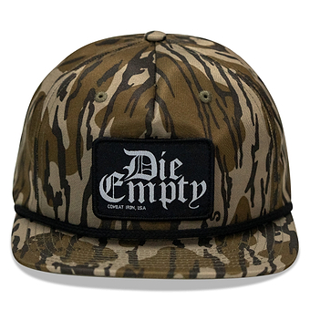 Die Empty Black Patch Flatbill Snapback Hat