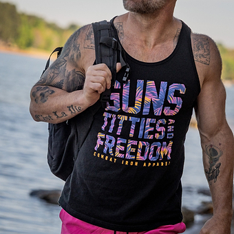 Guns, Titties, Freedom Men's Tank