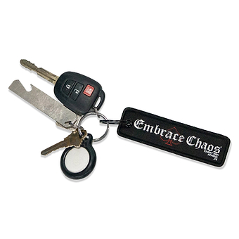 Embrace Chaos Flight Tag Keychain