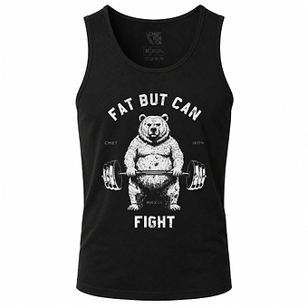 Fat But Can Fight Bear Men's Tank Top