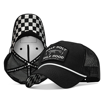 Half Hood. Half Holy Patch Rope Snapback Hat