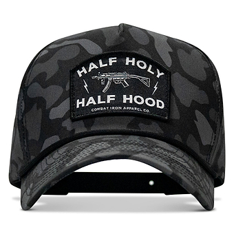 Half Holy. Half Hood. Patch 5 Pannel Snapback