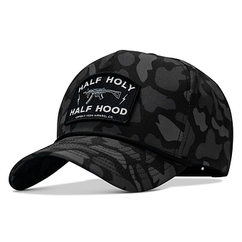 Half Holy. Half Hood. Patch 5 Pannel Snapback