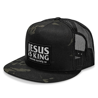 Jesus Is King Patch Flatbill Hat