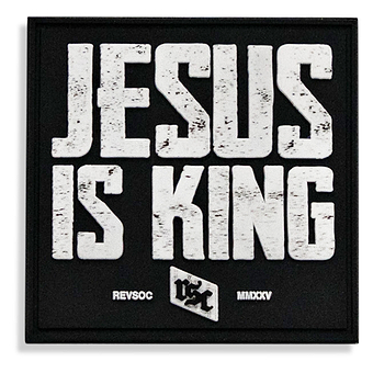 Jesus Is King PVC Patch