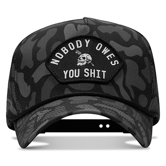 Nobody Owes You Shit Arched Patch 5 Pannel Rope Snapback