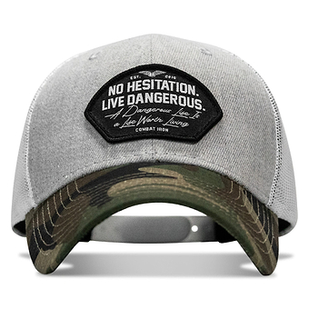 No Hesitation. Live Dangerous Patch Original Ripstop Snapback Hat