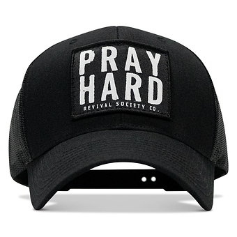 Pray Hard Patch Snapback Hat