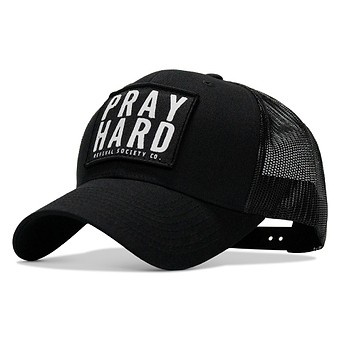 Pray Hard Patch Snapback Hat