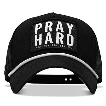 Pray Hard Patch Rope Snapback Hat