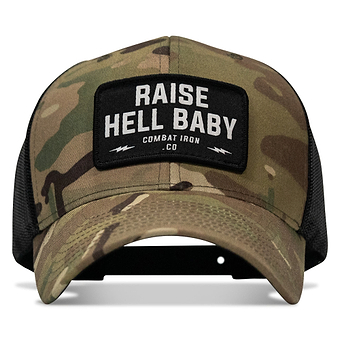 Raise Hell Baby Patch Snapback Hat