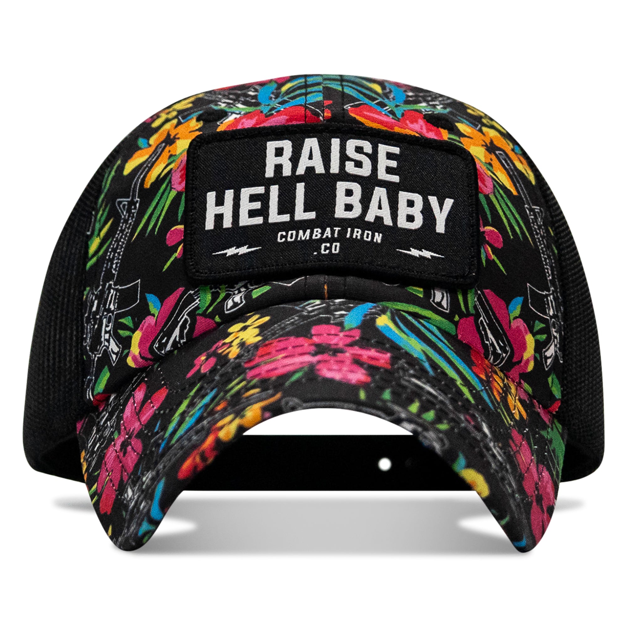 Raise Hell Baby Patch Tactical Ripstop Mesh Snapback Hat | Combat Iron