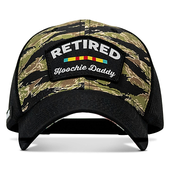 Retired Hoochie Daddy Ribbons Patch Original Ripstop Snapback Hat