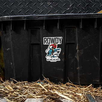 Rowdy No Laws. No Limits. Decal