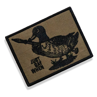 Just Say When Velcro Patch