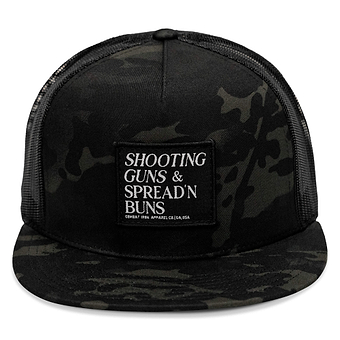 Shooting Guns & Spreadin' Buns Patch Flatbill Hat