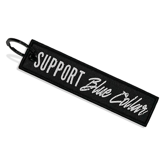 Support Blue Collar. Flight Keychain