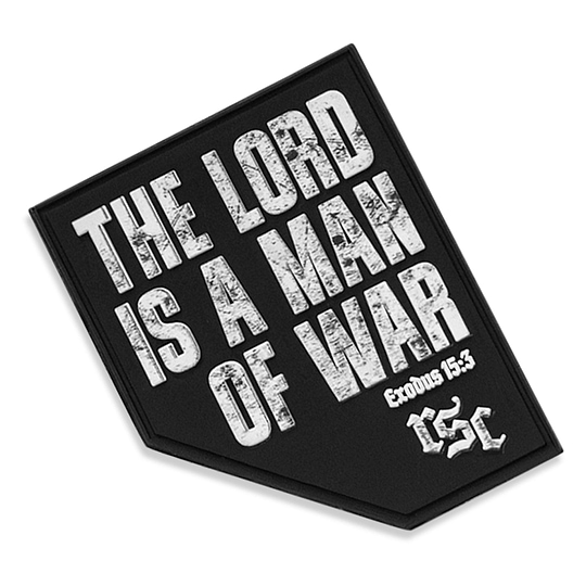 The Lord Is A Man Of War PVC Patch | Combat Iron Apparel Co.