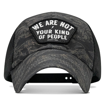 We Are Not Your Kind Of People Patch Tactical Ripstop Mesh Snapback Hat