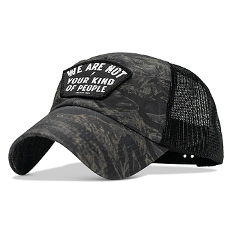 We Are Not Your Kind Of People Patch Tactical Ripstop Mesh Snapback Hat