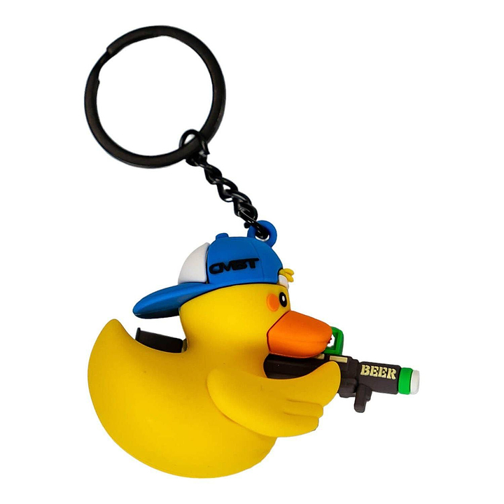 Beer Launcher TactiDuck 3D Rubber Keychain - Combat Iron Apparel Co.