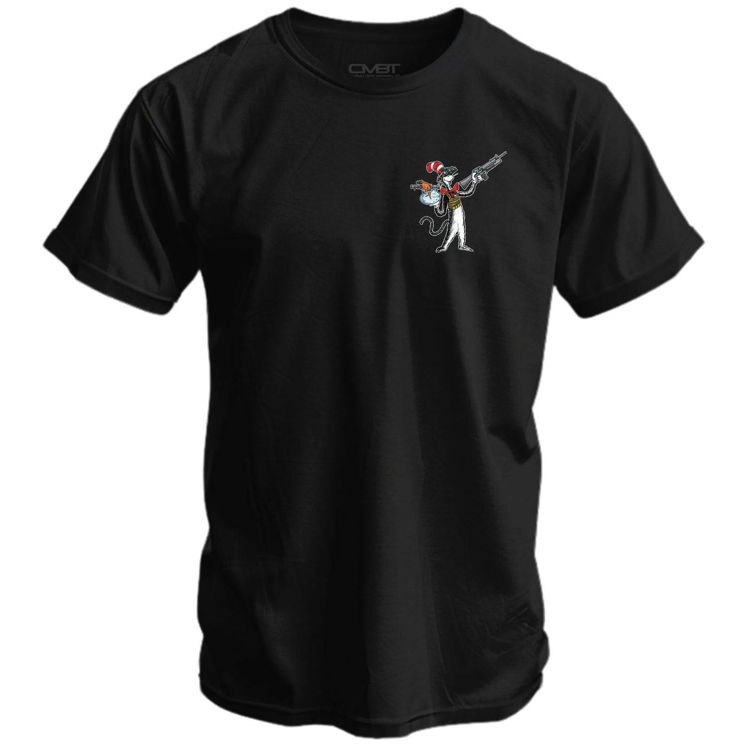 Cat With A Gat Remix Men's T-Shirt | Combat Iron Apparel Co.