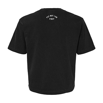 Fat But Can Fight Women's Crop T-Shirt