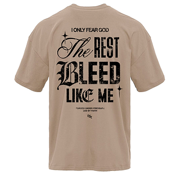 I Only Fear God. The Rest Bleed Like Me. Men's Heavyweight T-Shirt